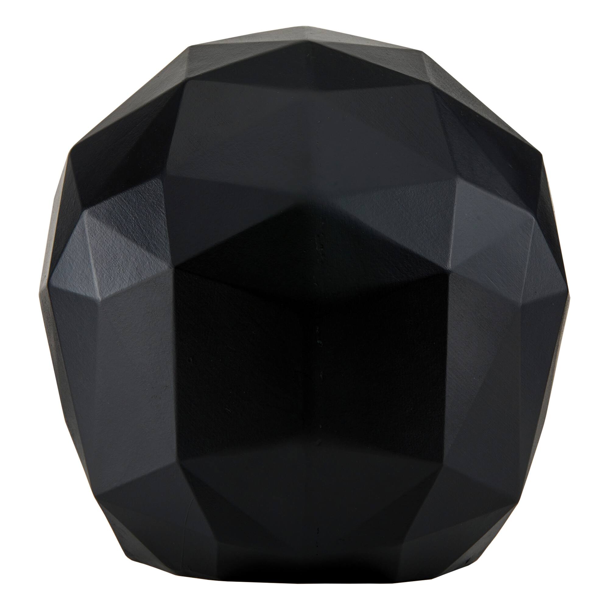 6" Black Origami Skull Tabletop Figurine
